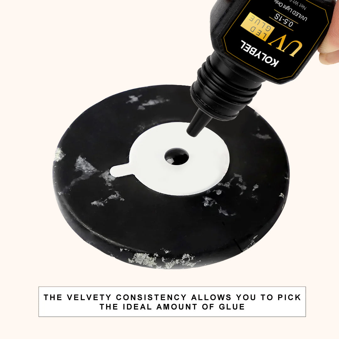 KOLYBEL LASH 【UV/LED LIGHT ONLY】0.5-1 Second UV/LED Lash Adhesive Eyelash Extension Glue (5ml) BLACK PURPLR CLEAR uv GLUE
