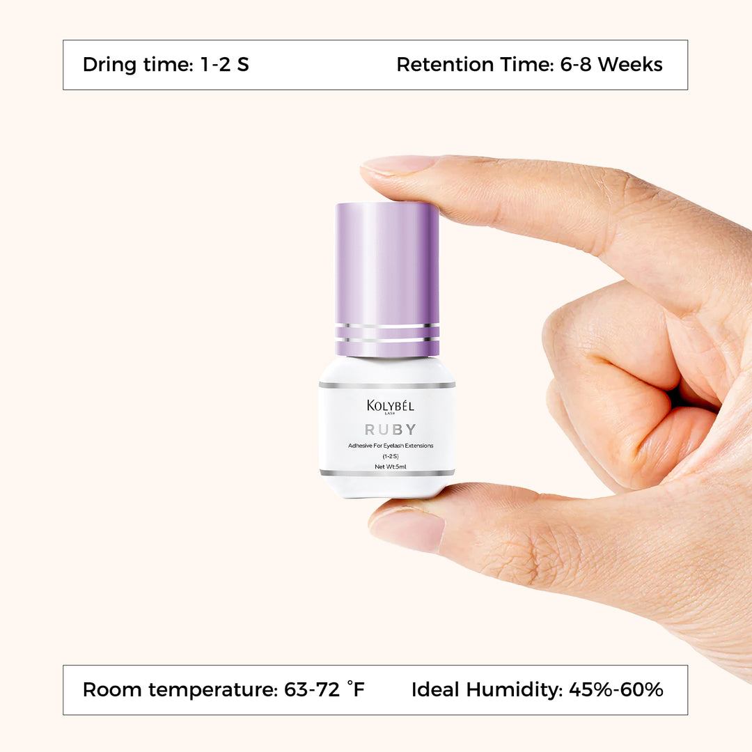 1-2 Second Ruby Adhesive Eyelash Extension Glue (5ml)