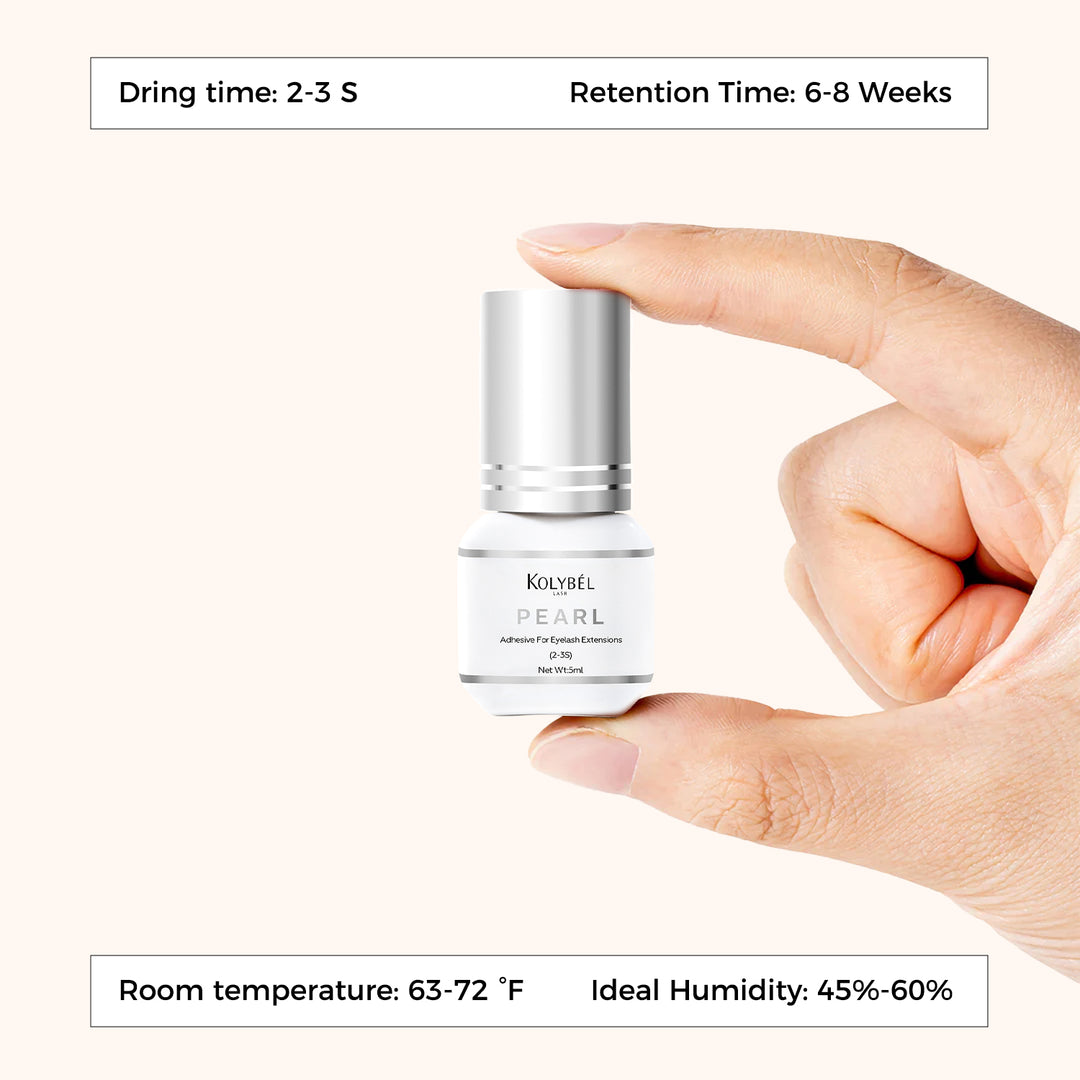 2-3 Second Pearl Adhesive Eyelash Extension Glue (5ml) - Kolybe