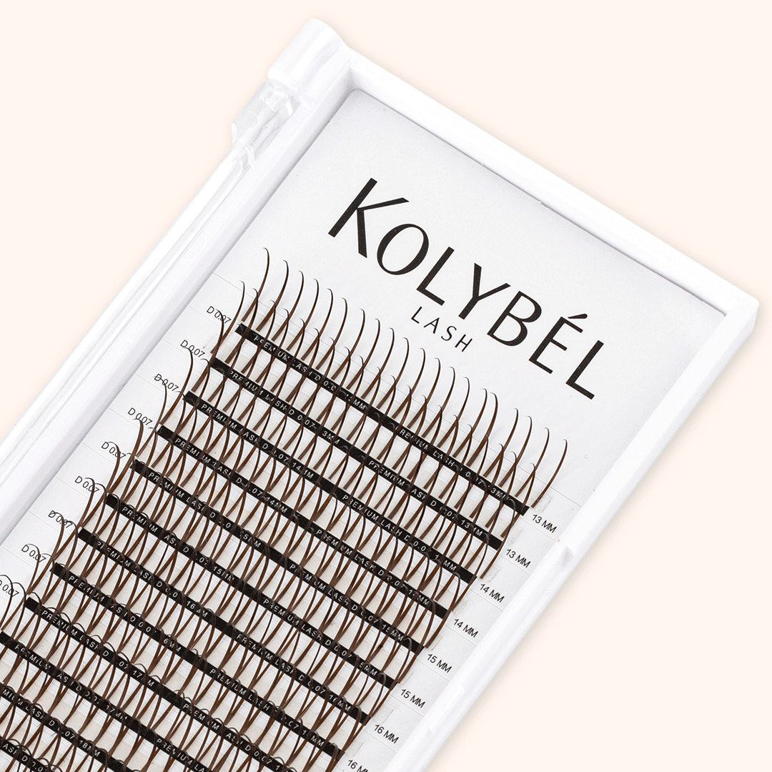 0.07MM Premade Spikes Colored Eyelash Extensions