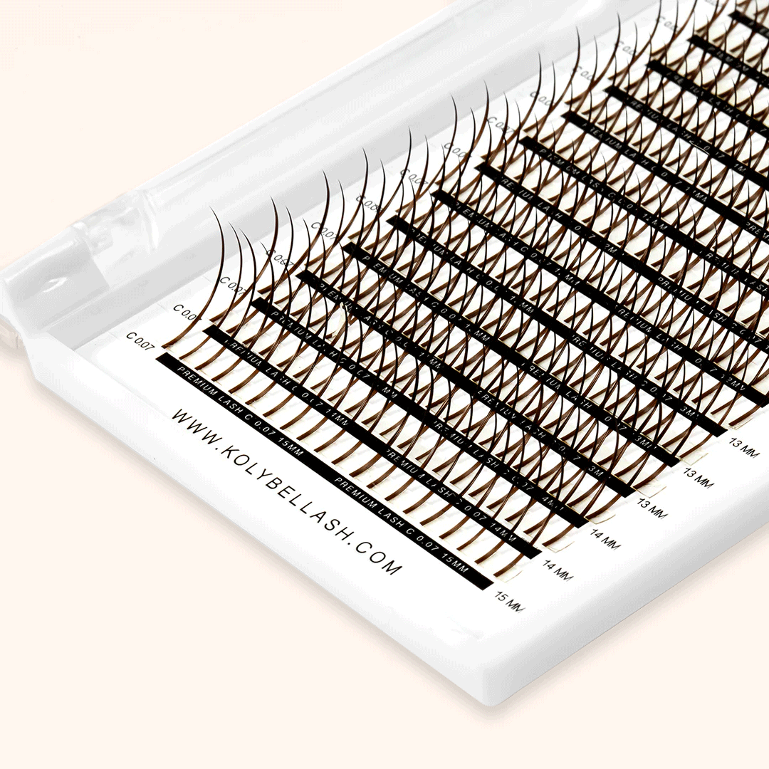0.07MM Premade Spikes Colored Eyelash Extensions