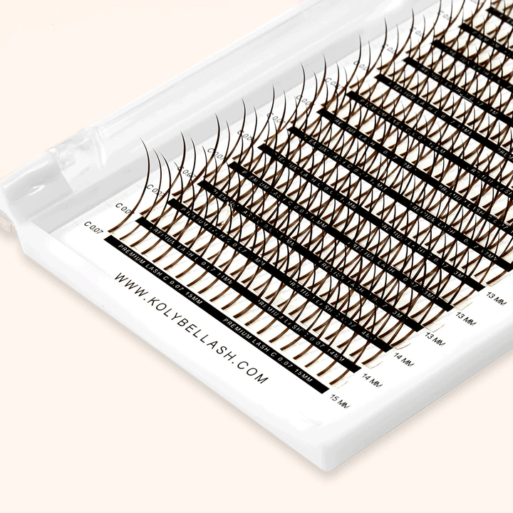 0.07MM Premade Spikes Colored Eyelash Extensions