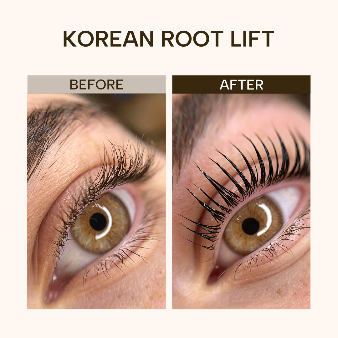 KOLYBEL LASH cysteamine korean lash lift root lift Professional 5-Step Perm Set with Glue, Perm Lotion, Lifting Pads & Y-Combs
