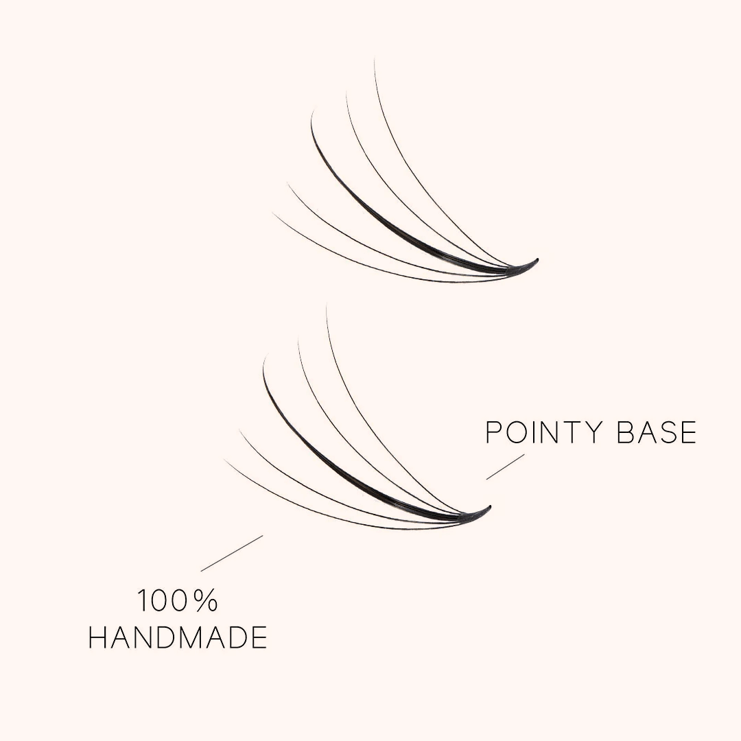 5D Wispy Promade Pointy Base Volume Lash Fans(500 Fans)