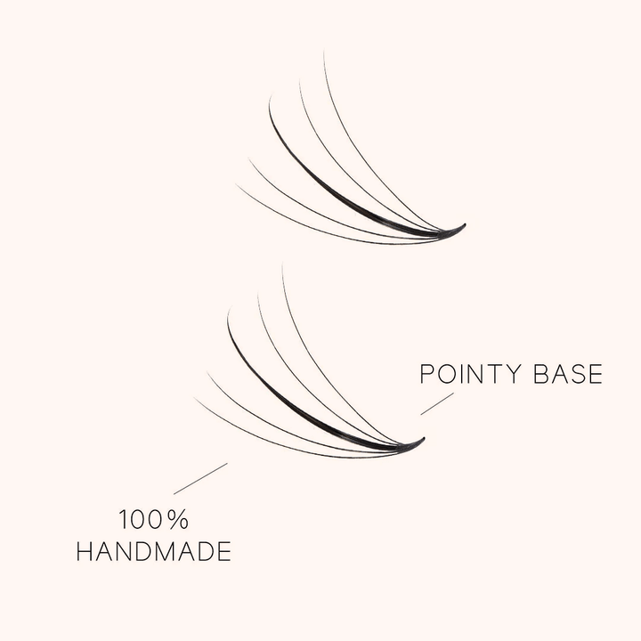 5D Wispy Promade Pointy Base Volume Lash Fans(500 Fans)