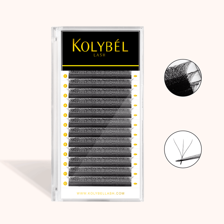 https://www.kolybellash.com › products › w-style-3d-premade-volume-fan-lashes-12-rows