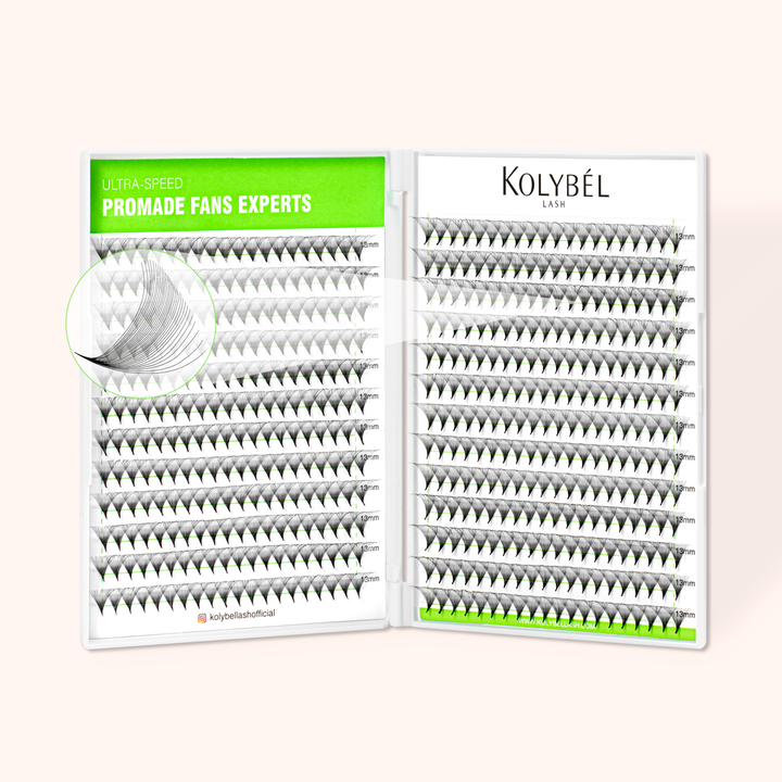 40D Promade Pointy Base Volume Lash Fans(350 Fans)