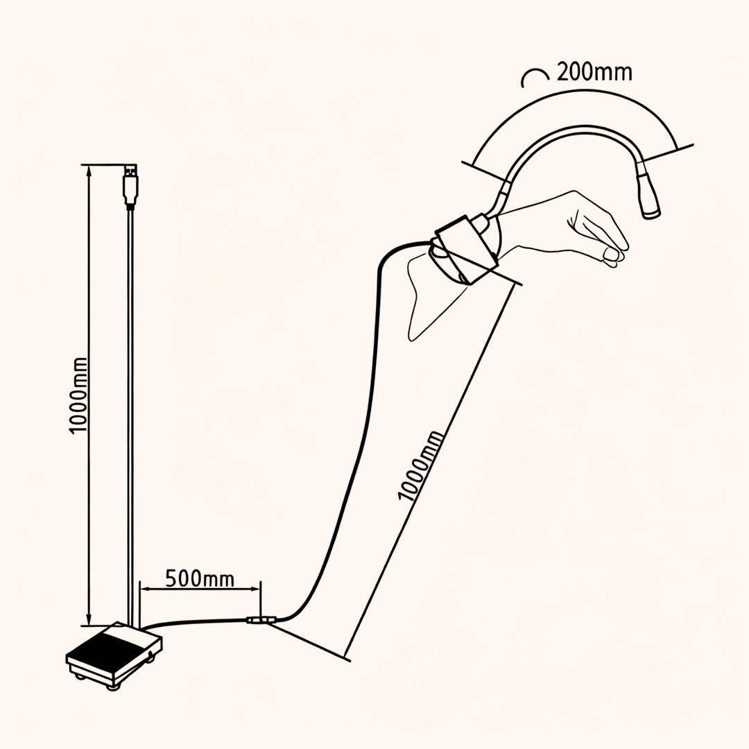 KOLYBEL-UV/LED Wrist Lamp For Eyelash Extension - US-Standard/ European- Standard