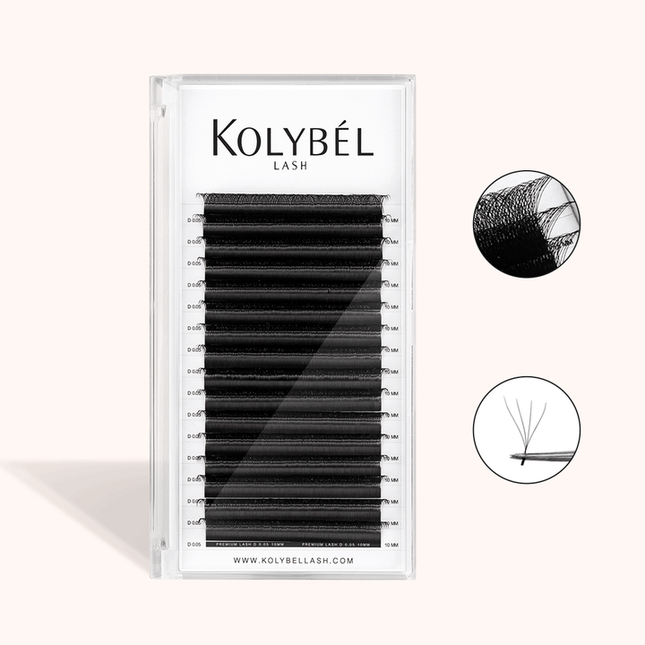 W Style 4D Premade Volume Fan Lashes (16 Rows)