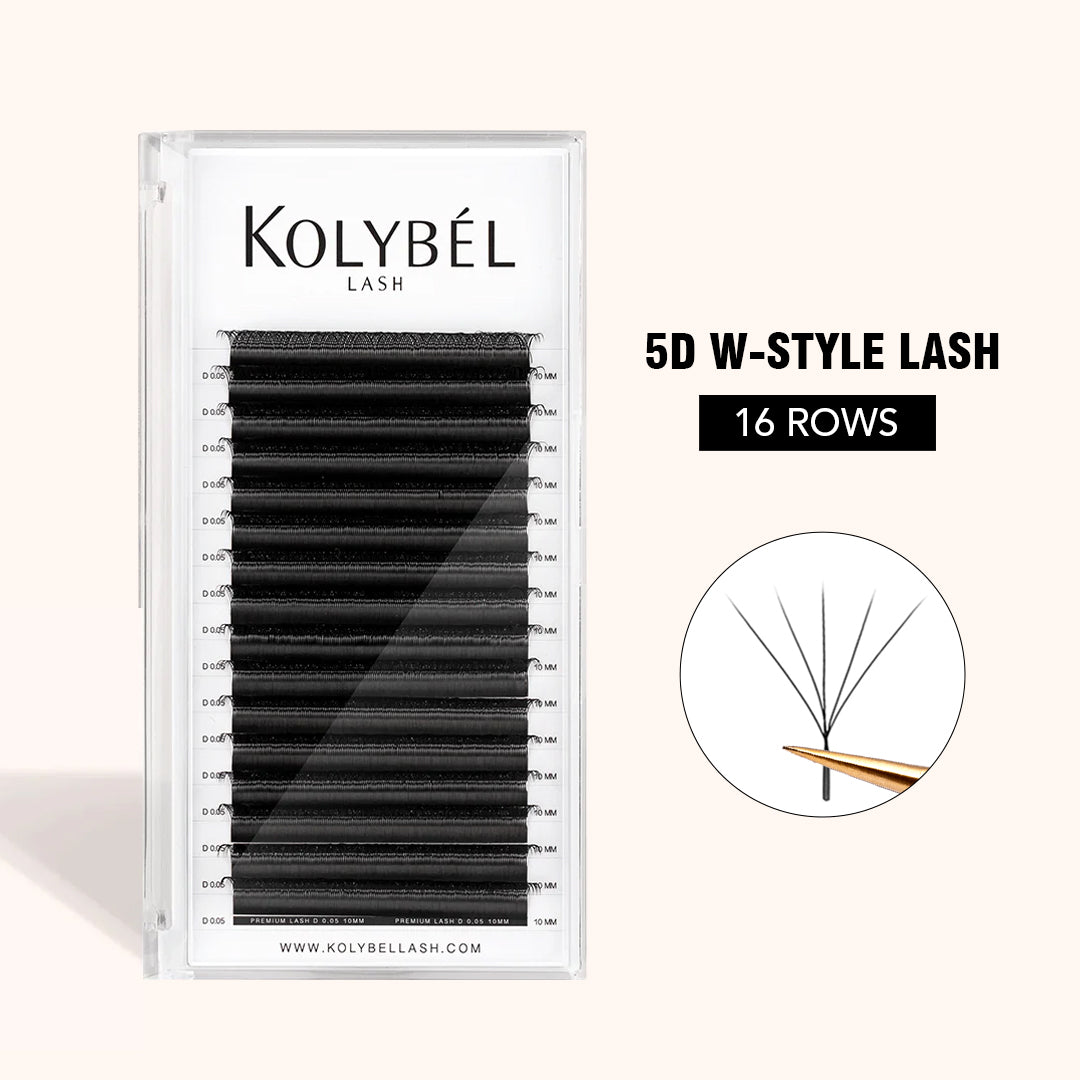 W Style 5D Premade Volume Fan Lashes (16 Rows)