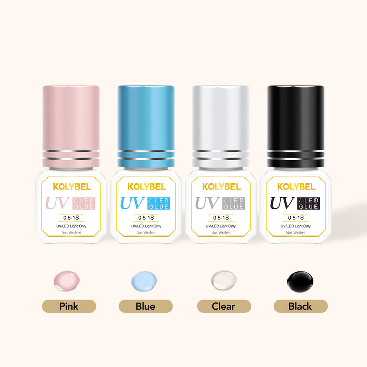 KOLYBEL 【UV/LED LIGHT ONLY】0.5-1 Second UV/LED Lash Adhesive Eyelash Extension Glue (5ml)