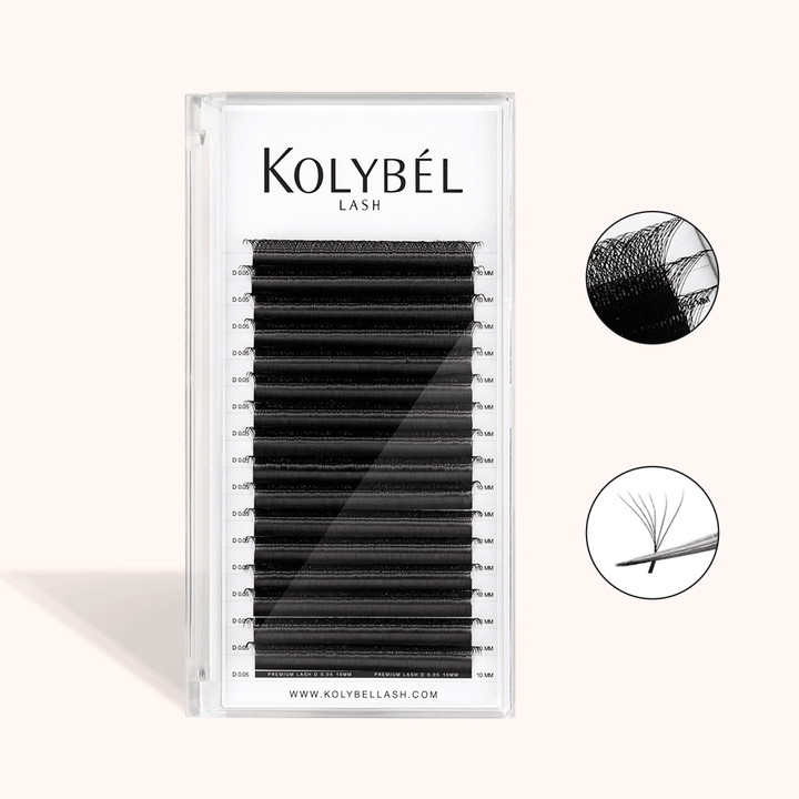 W Style 6D Premade Volume Fan Lashes (16 Rows)