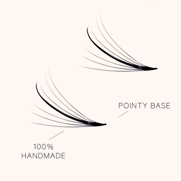 7D Wispy Promade Pointy Base Volume Lash Fans(500 Fans)
