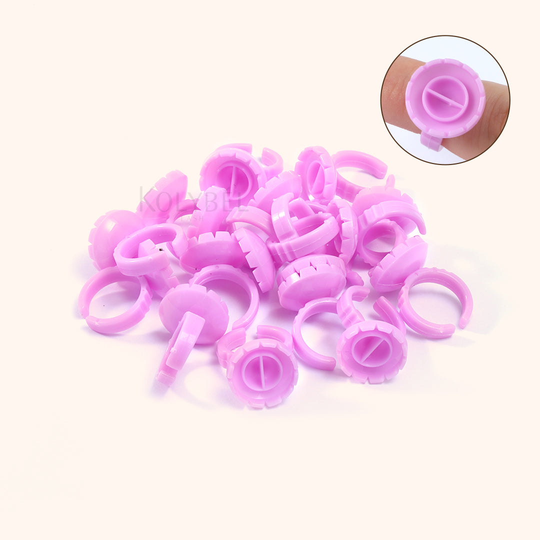 Round-shaped Disposable Glue Finger Ring Cup(100pcs)-kolybel