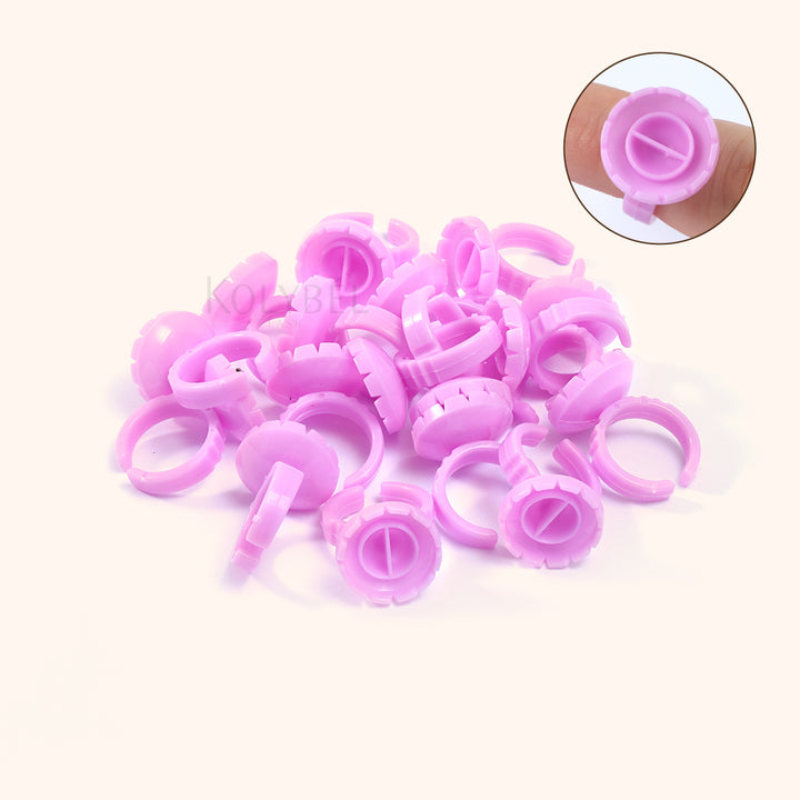 Round-shaped Disposable Glue Finger Ring Cup(100pcs)-kolybel