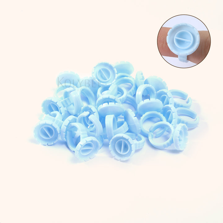 Round-shaped Disposable Glue Finger Ring Cup(100pcs)-kolybel