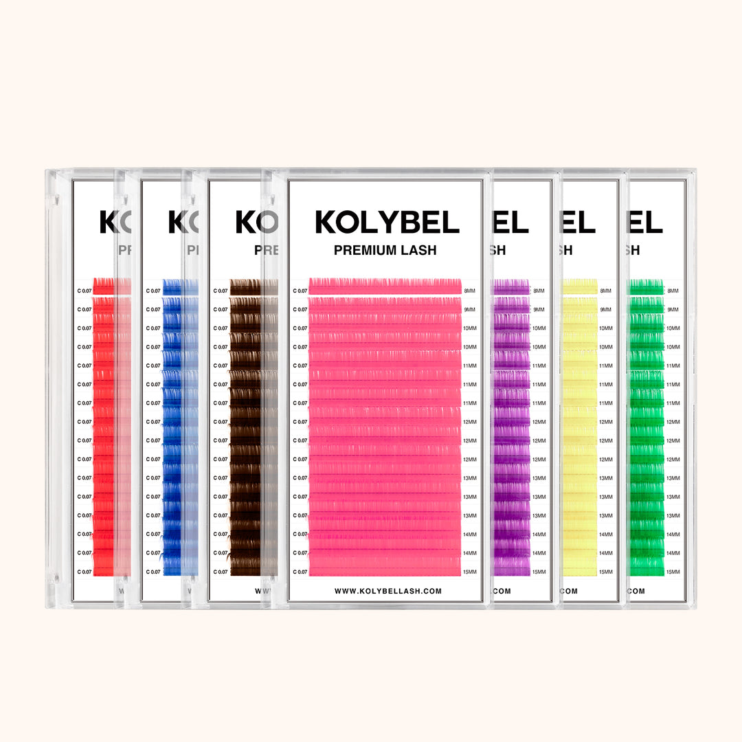 0.07MM Premium Lashes Colored Volume Eyelash Extensions