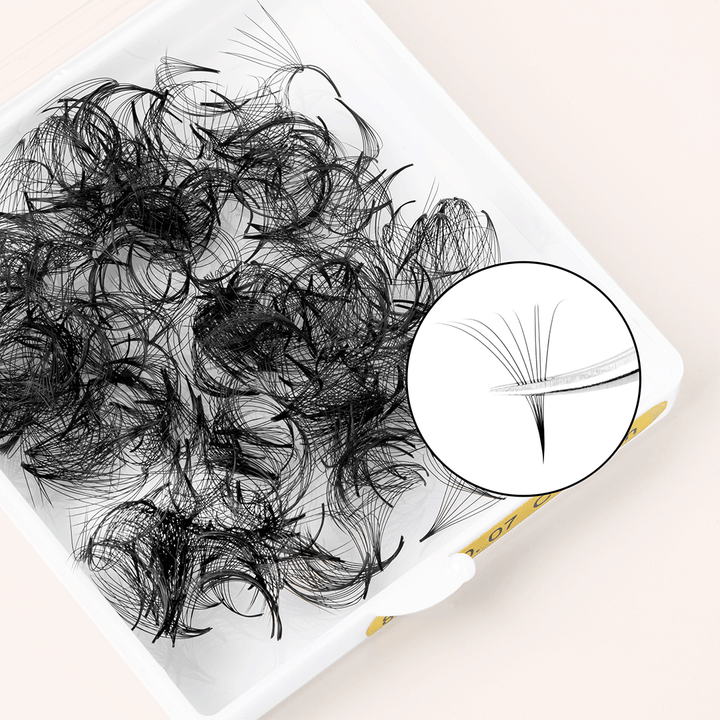 8D Handmade Pointy Base Premade Volume Loose Fans(500Fans)