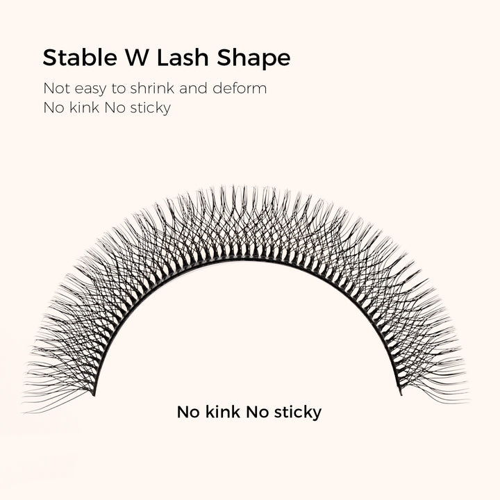 KOLYBEL YY Premade Volume Fans UYY Premade Volume Fans W SHAPED Premade Volume Fans U -SHAPED W Premade Volume Fans YY LASHES UY LASHES W LASHES UW LASHES