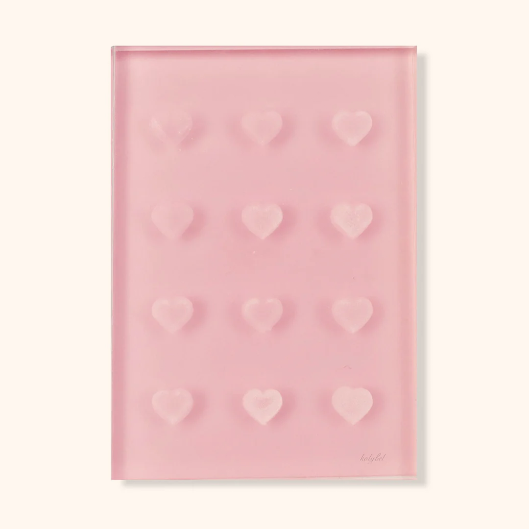 12 Hole Heart-shaped Glue Holder Crystal Pallets-kolybel