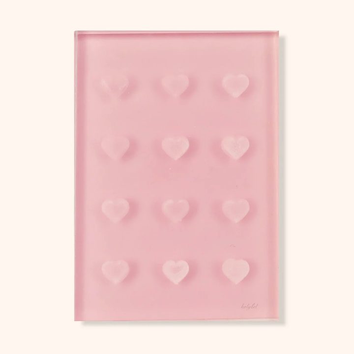 12 Hole Heart-shaped Glue Holder Crystal Pallets-kolybel
