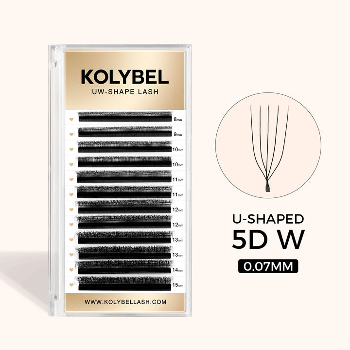 KOLYBEL LASH U-Shape YY Volume Lashes U-Shape W / U-W 5D Lashes UW LASHES