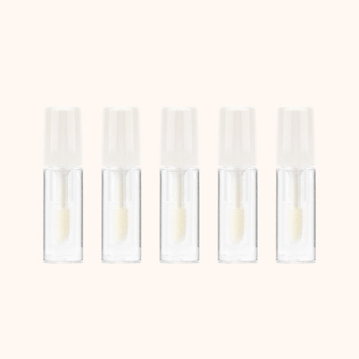 Mini lash spike styler sealant for defining spiky lashes & extending lash look. 5 x 1.5ml travel tubes, soft brush, water-resistant——KOLYBEL