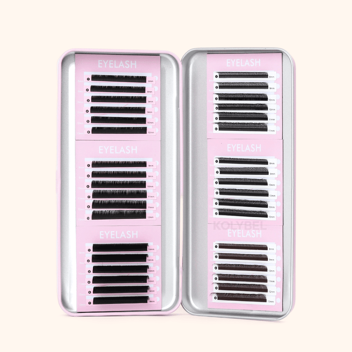 Pink Magnetic Storage Box For Eyelash Extensions