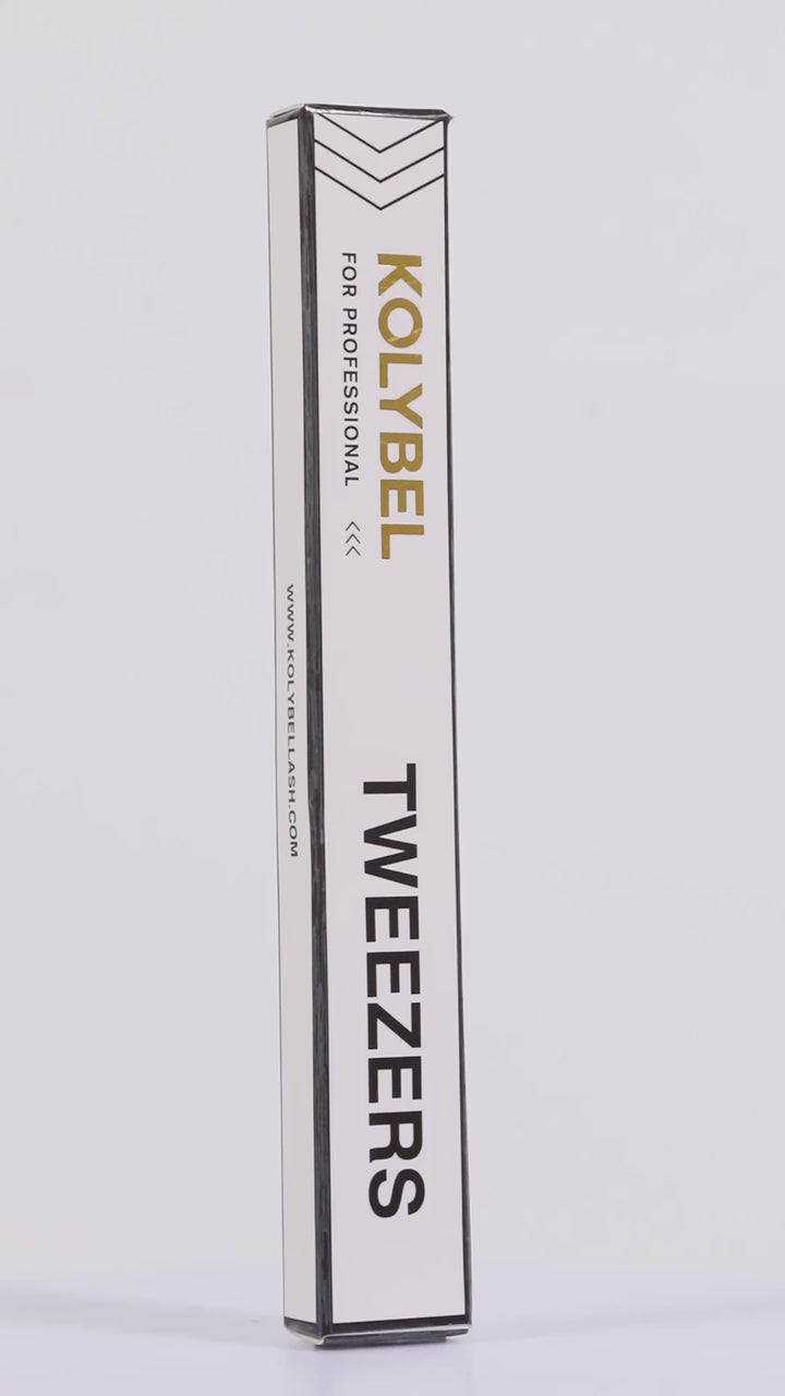 Colored Curved Volume Fiber Tweezers For Eyelash Extension-kolybel