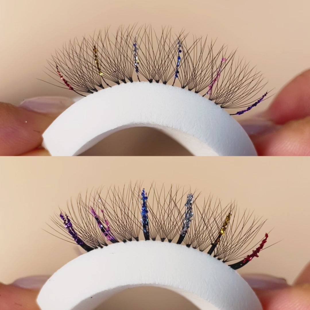 KOLYBEL-0.15MM Wispy Glitter Eyelash Extensions