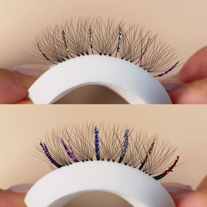 KOLYBEL-0.15MM Wispy Glitter Eyelash Extensions