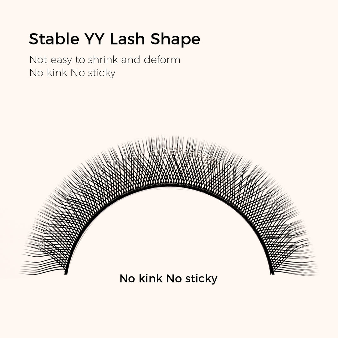 KOLYBEL YY Premade Volume Fans UYY Premade Volume Fans W SHAPED Premade Volume Fans U -SHAPED W Premade Volume Fans YY LASHES UY LASHES W LASHES UW LASHES