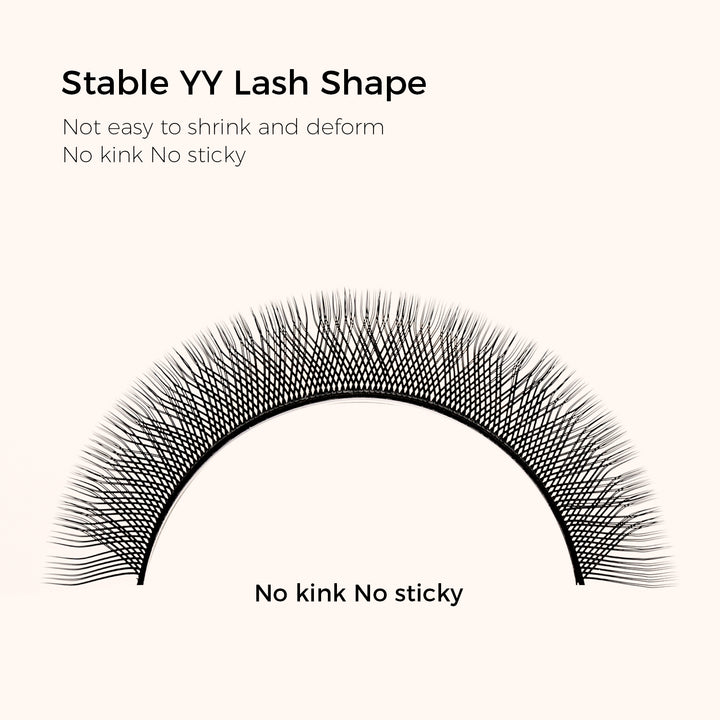 KOLYBEL YY Premade Volume Fans UYY Premade Volume Fans W SHAPED Premade Volume Fans U -SHAPED W Premade Volume Fans YY LASHES UY LASHES W LASHES UW LASHES