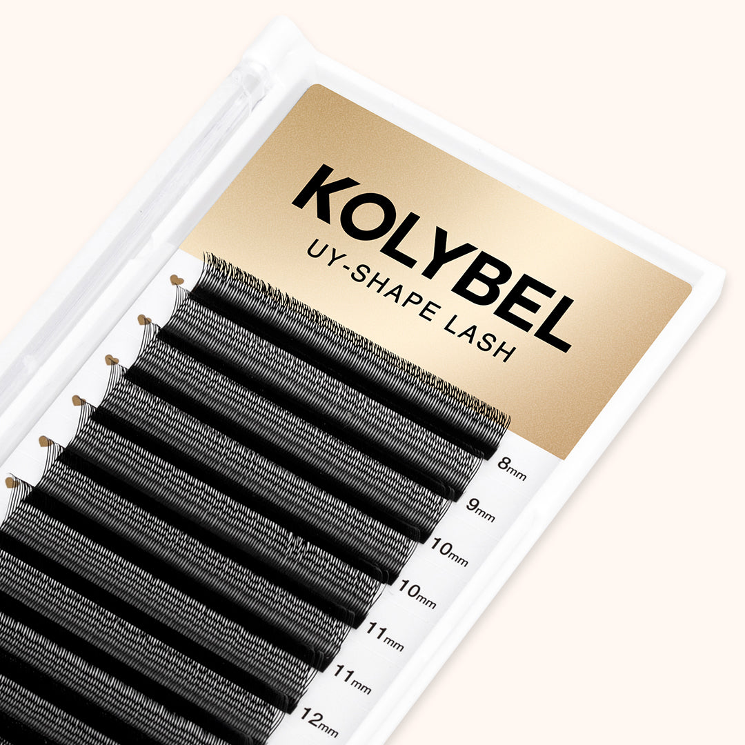 0.07MM YY Extensiones de Pestañas Abanicos de Volumen Pre-Fabricadas (16 Filas)