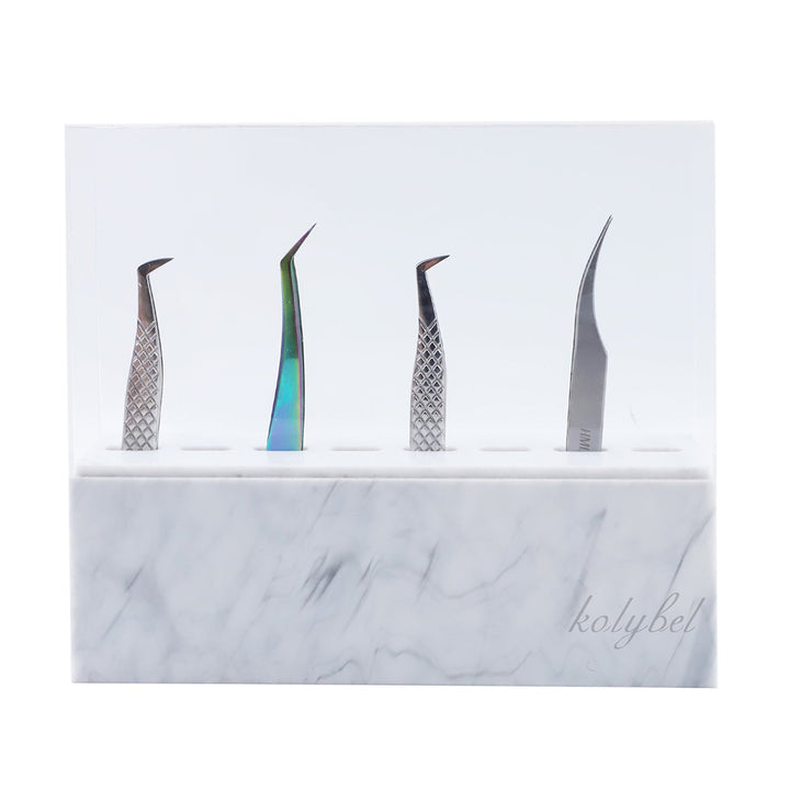 Kolybel Marbled Tweezers Holder-kolybel lash